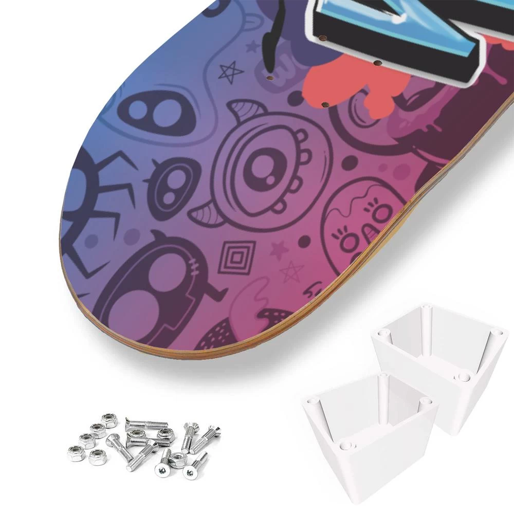 Personalized Fantastic Graffiti Doodle Skateboard Wall Art - Image 9