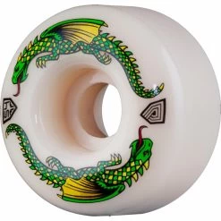 Powell Peralta DF Green Dragon 54mm White Skateboard Wheels