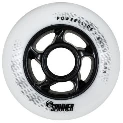 Powerslide Spinner White Wheels 84mm 85a - Set Of 4