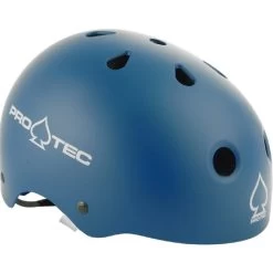 Pro-Tec Classic Matte Blue Longboard Skateboard Helmet (Certified)