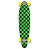 Punked Checkered Green Kicktail 40" Longboard
