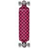 Punked Checkered Pink Drop Down Downhill Longboard