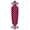 Punked Checkered Pink Drop Through Longboard