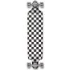Punked Checkered White Drop Down Downhill Longboard