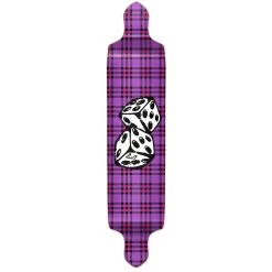 Punked Drop Down Dice Longboard Deck