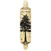 Punked Drop Down Longboard Deck - In The Pines : Natural