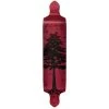 Punked Drop Down Longboard Deck - In The Pines : Red