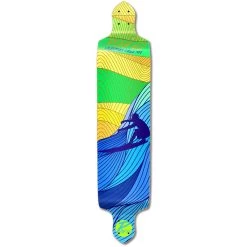 Punked Drop Down Longboard Deck - Surf's Up