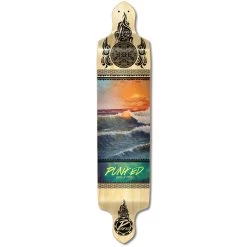 Punked Drop Down Longboard Deck - Wave Scene