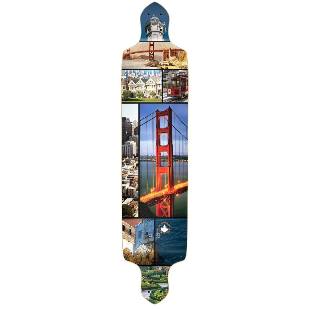 Punked Drop Down San Francisco Longboard Deck