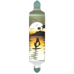 Punked Drop Down Surfer Longboard Deck
