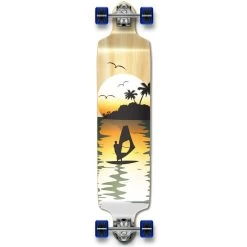 Punked Drop Down Surfer Natural Longboard Complete
