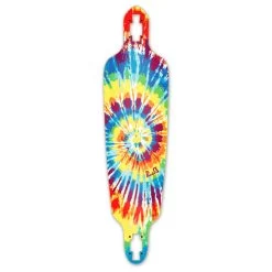 Punked Drop Through Tiedye Original Longboard Deck