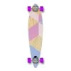 Punked Geometric Purple Pintail 40" Longboard