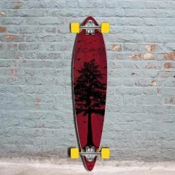 Punked In The Pines Red 40 Inch Pintail Longboard