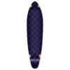 Punked Kicktail Longboard Deck - Checker Blue