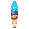 Punked Kicktail Longboard Deck - VW Series - Blue N' Red