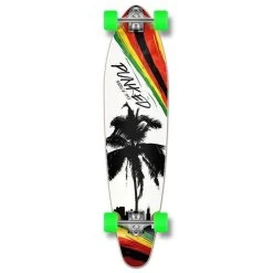 Punked Kicktail Palm City Rasta 40" Longboard