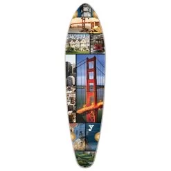 Punked Kicktail San Francisco Longboard Deck