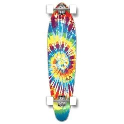 Punked Kicktail Tiedye Original Longboard Complete