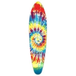 Punked Kicktail Tiedye Original Longboard Deck