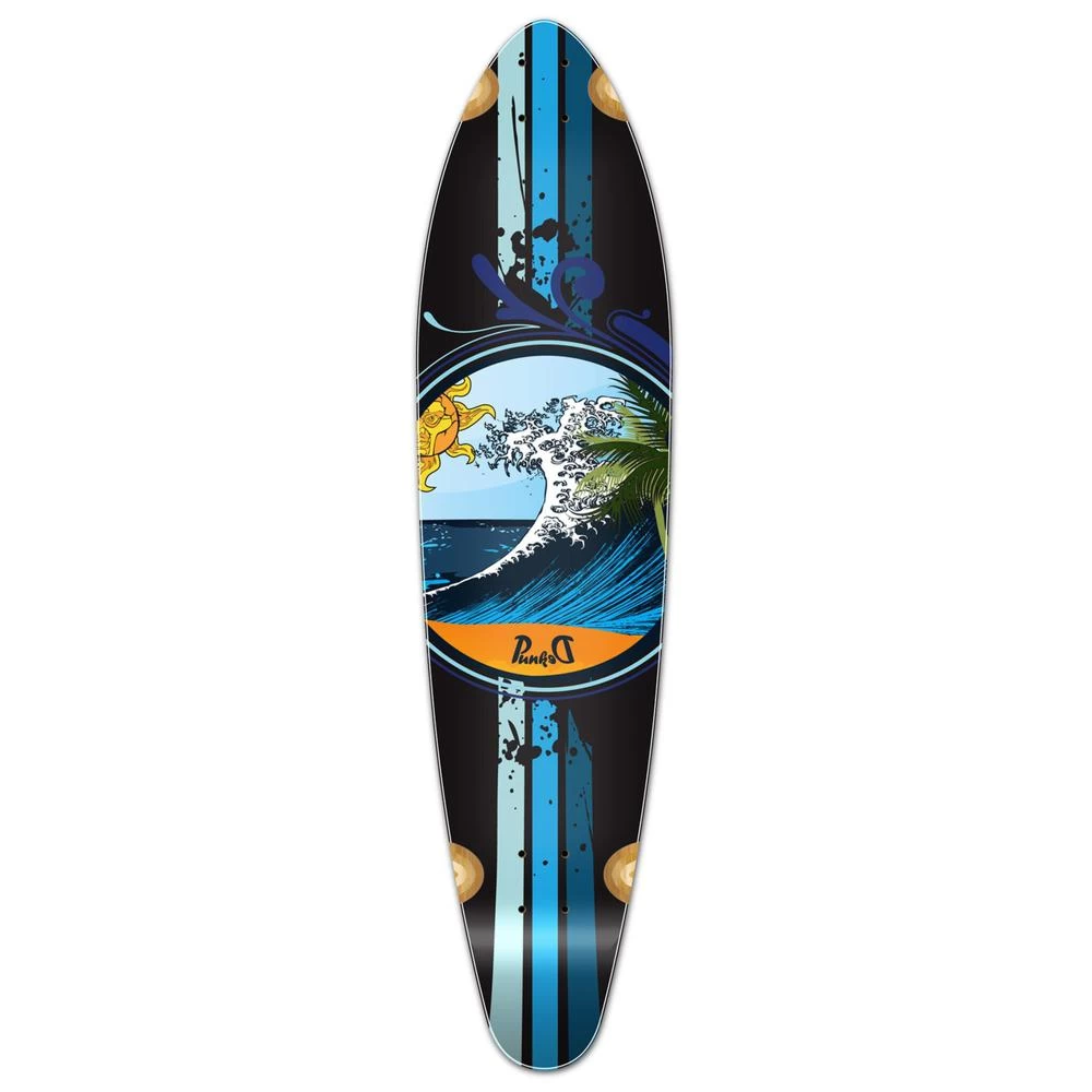 Punked Kicktail Wave Longboard Deck