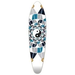 Punked Kicktail Ying Yang 40" Longboard Deck