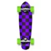 Punked Checker Purple 25" Micro Cruiser Complete