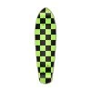 Punked Micro Cruiser Deck - Checker Green