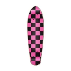 Punked Micro Cruiser Deck - Checker Pink