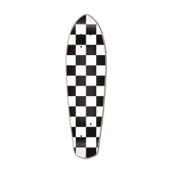 Punked Micro Cruiser Deck - Checker White