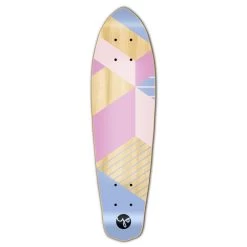 Punked Micro Cruiser Deck- Geometric Series - Purple