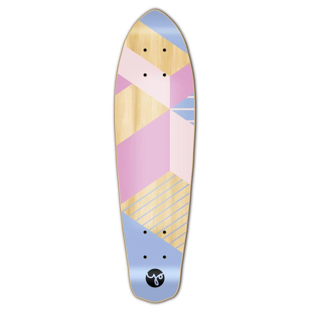 Punked Micro Cruiser Deck- Geometric Series - Purple