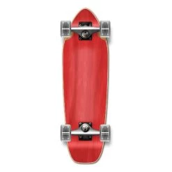 Punked Stained Red 27" Mini Cruiser Complete