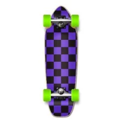 Punked Mini Cruiser Complete - Checker Purple