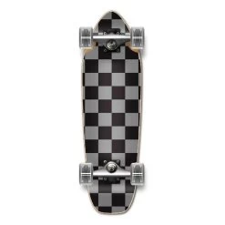 Punked Mini Cruiser Complete - Checker Silver
