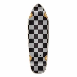 Punked Mini Cruiser Deck - Checker Silver
