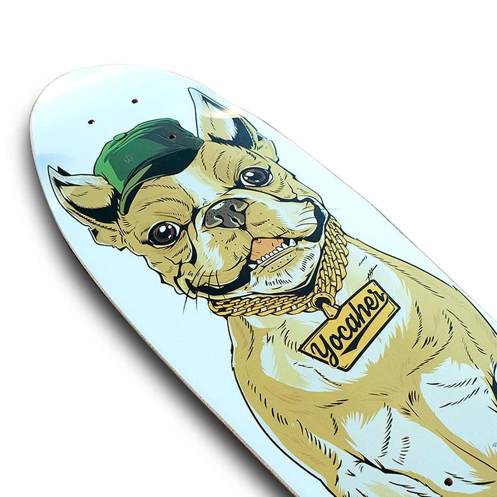 Punked Cool Pup French Bulldog 27" Mini Cruiser Deck - Image 2