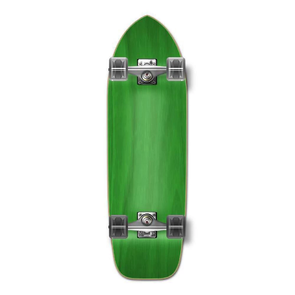 Punked 33" Old School Blank Longboard In Stained Green