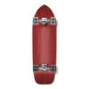 Punked Stained Red Old School 33" Longboard Complete