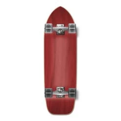 Punked Stained Red Old School 33" Longboard Complete