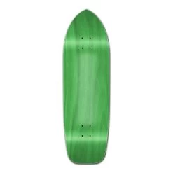 Punked Old School Blank Longboard Deck - Stained Green