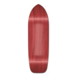 Punked Old School Blank Longboard Deck - Stained Red