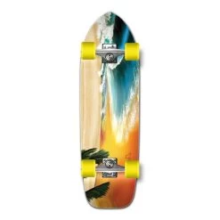 Punked Old School Longboard Complete - Beach