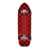 Punked Checker Red Old School 33" Longboard