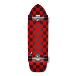 Punked Checker Red Old School 33" Longboard