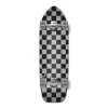 Punked Checker Silver 33" Old School Longboard