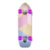 Punked Old School Longboard Complete -Geometric Series - Purple