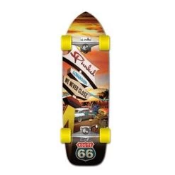 Punked Old School Longboard Complete -Route 66 Series - Diner