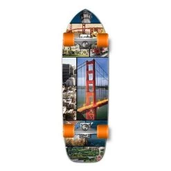 Punked Old School Longboard Complete - San Francisco